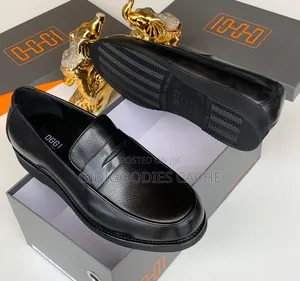 Oggi Penny Loafers Black/White Size 40-46