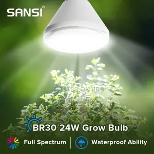Sansi 24w Led Grow Light for Indoor Plants, 300w Equivalent