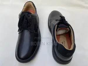 Clarks Men Black Leather Shoes Eur45 Uk10.5 Us11.5