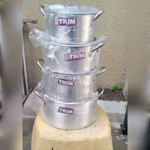 Portable Aluminum Set Of Pot 20, 22, 24, 26