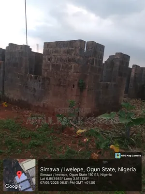 Half Plot Off Land With Uncompleted Building for Sale