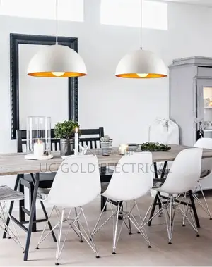 40cm Double Layer Black-Gold/White-Gold E27 Pendant Lamp Nordic