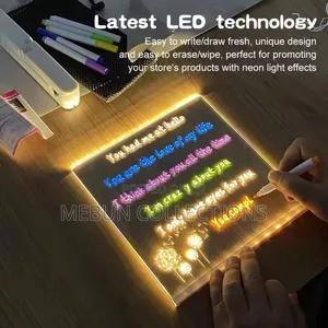 Acrylic Led Light Message Note Board