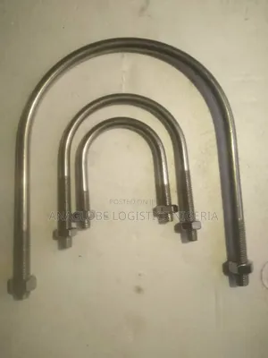 Stainless Steel U-Bolt and Nut 4"X10mm Thick. Other Sizes Available