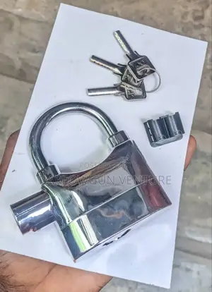 Alarm Padlock Silver Colour