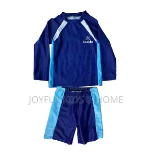 Two Pieces, Long Sleeve Swim Suit- Blue,Pink and Multi
