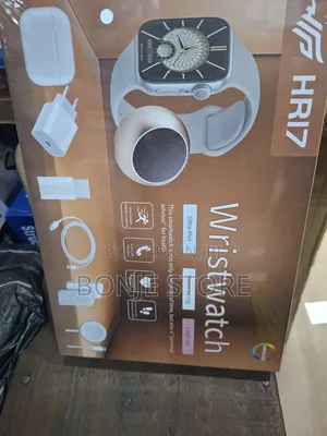 Hr17 Wrist Watch With Speaker, Earphones, Charging Head, Magnet Charge