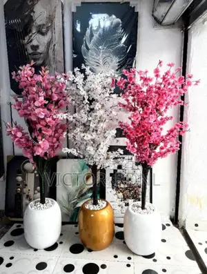 Cherry Blossom Artificial Flower Pot Available in Bulk