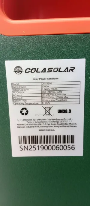 3.6kwh Colarsolar Generator