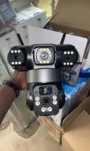 Solar-Powered Auto_tracking 4g Rotational CCTV Camera Three Lens