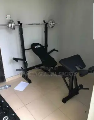 Weight Lifting Bench With 50kg Dumbbells