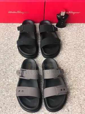 Original Ferragamo Nubuck / Leather Slippers