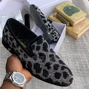 Original Versace Rhinestone Loafers Men’S Shoes