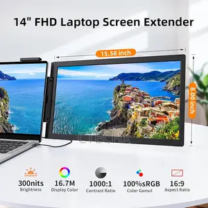 Portable Monitor for Laptops 14"-16" With Usb-C/Hdmi Port