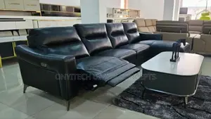 Luxury Recline 4in1 Turkish Sofa Black L Shape