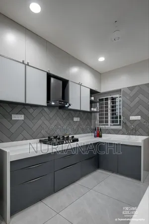 Fitted Kitchen Cabinets With Accessories, Cost Per Linear Meter