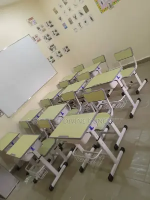 School Children Reading Desk