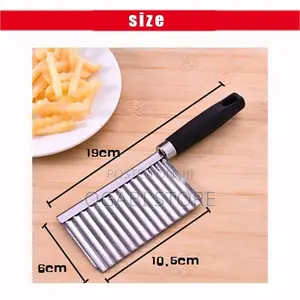 Crinkle Cutter Knife – Stainless Steel Wavy Slicer