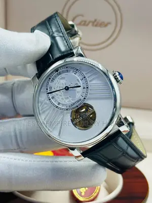 High Quality Luxury Cartier Leather Wristwatch