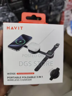 Havit W3105 Portable Foldable 3in1 Wireless Charger