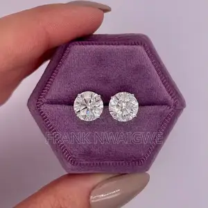 925 Silver Carbon Diamond Stud Earring