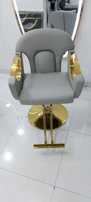 Salon Chair H935c Black Cream and Grey