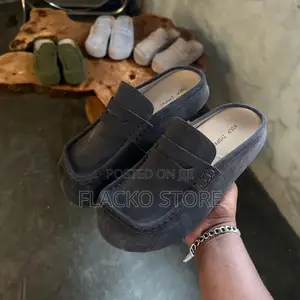 Original Wrapped Suede Open Back Loafers