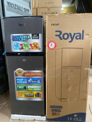 Royal Double Door Standing Refrigerator With 3years Warranty 200litres