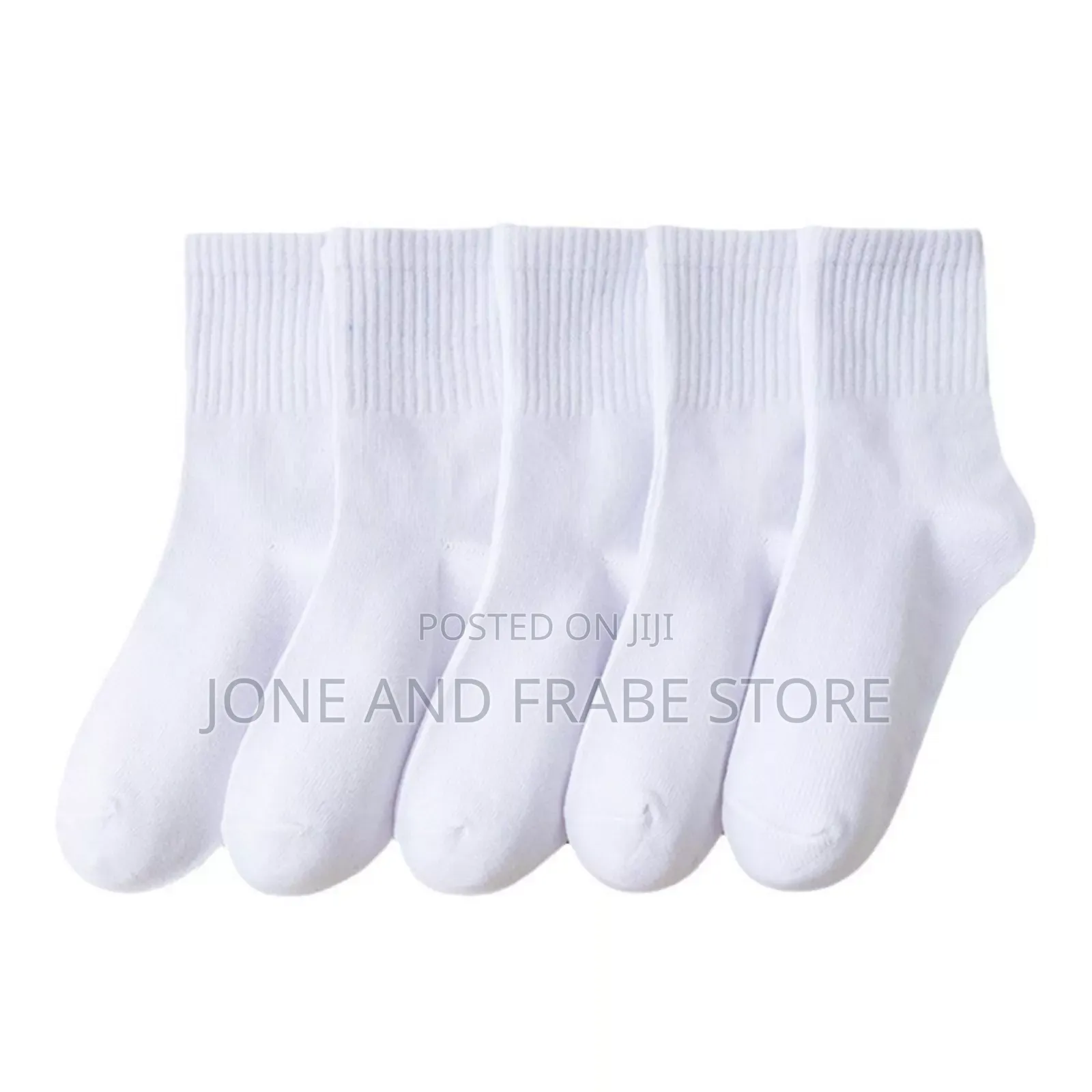 5 Pairs Sets White Socks