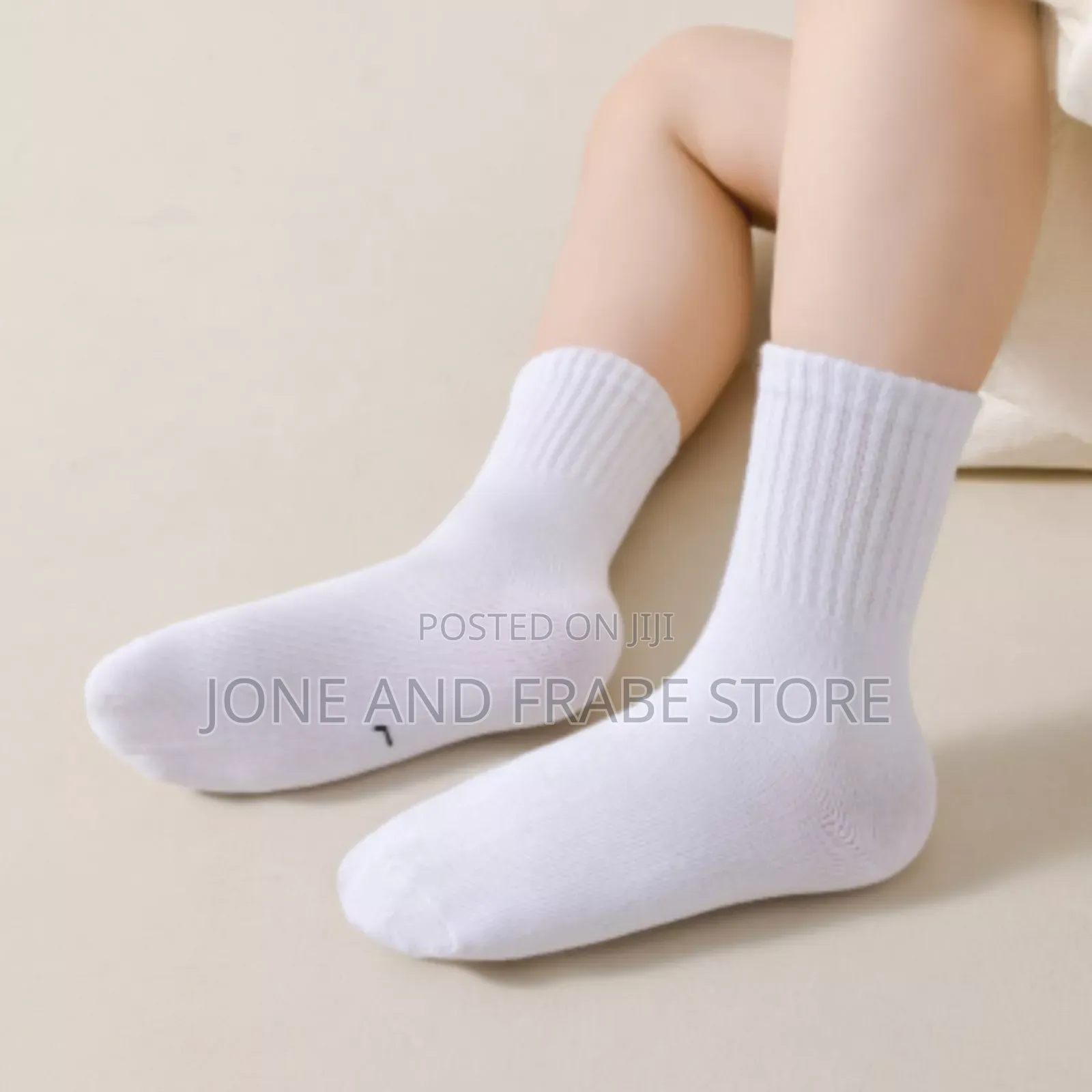 5 Pairs Sets White Socks