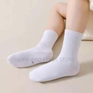 5 Pairs Sets White Socks