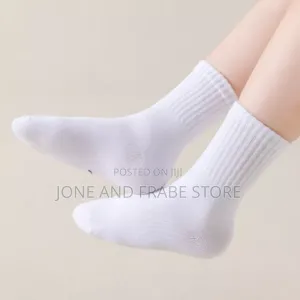 5 Pairs Sets White Socks