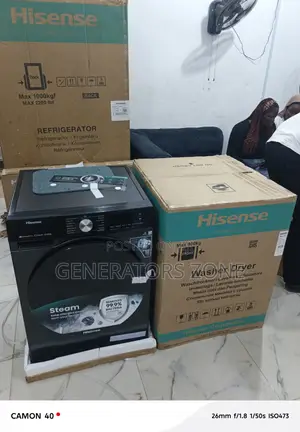 Hisense Front Load Washer Dryer – 1400rpm Spin Speed for Quick Drying