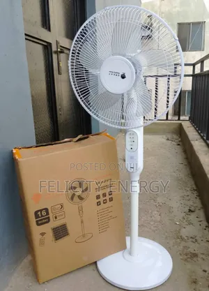 Rechargeable Solar Fan With Solar Panel , 1bulb and Usb Port Battery
