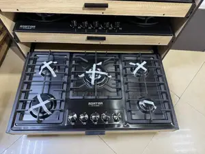 Stainless Black 5 Burner Gas