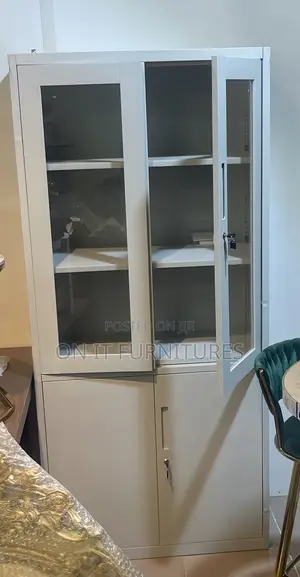 Elegant Durable! Imported Half Glass Office Cabinet – Limited Stock!