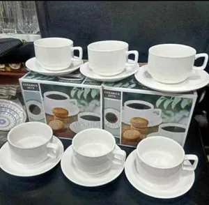 Tea Cup With Saucer (6pc Cup , 6pc Saucer)