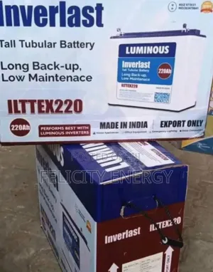 Luminous Inverlast Tubular Battery 220ah-12v
