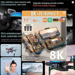 More Batteries, More Value: M6 Drone With 3 Batteries Wifi 5g Camera
