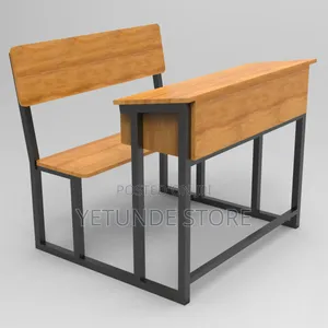 Double Seater Classroom Desk With Metal Frame
