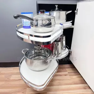 Chrome (Stainless) Magic Corner Pot Rack