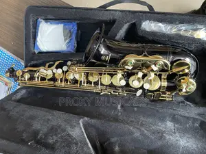 Yamaha Black and Gold Alto Saxophone