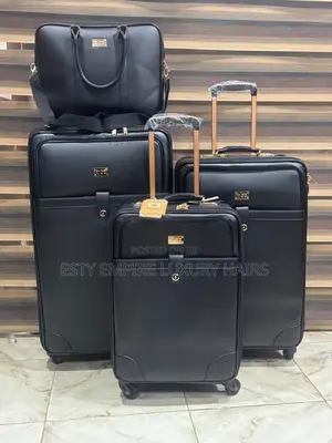 High Quality Luxury Set of 4 Six Karat Leather Bag
