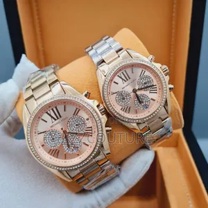 Original Michael Kors Iced Gold Stainless Steel Quartz Watch