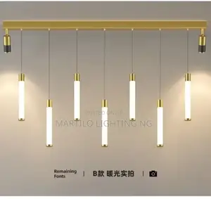 Beautiful Led Drop Light With 2 Track Lights by the Side of the Base
