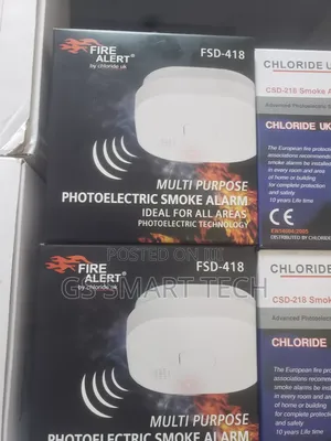 Chloride Uk Wireless Fire/Smoke Alarm Detector With Battery