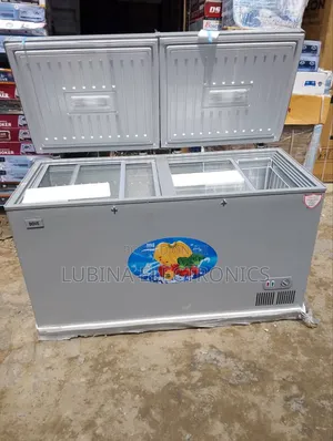 Brand New Dove 600litter Double Door Check Freezer√External√Silver√