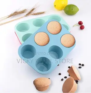 6cups Silicone Cup Cake Mould