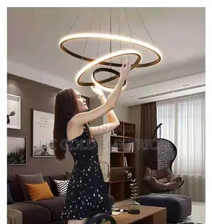Nordic Modern Ring Pendant Light - Minimalist Circular Chandelier Room
