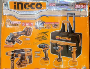 5 Pcs Cordless Industrial Combo Kit